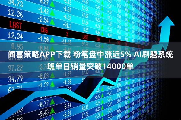闻喜策略APP下载 粉笔盘中涨近5% AI刷题系统班单日销量突破14000单