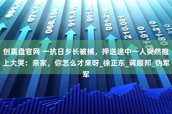 创赢盘官网 一抗日乡长被捕，押送途中一人突然抱上大哭：亲家，你怎么才来呀_徐正东_蒋顺邦_伪军