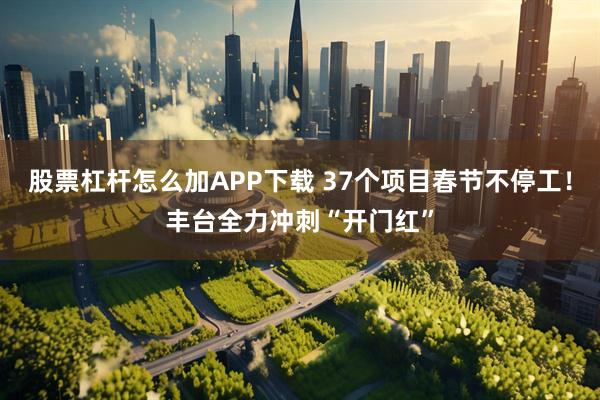 股票杠杆怎么加APP下载 37个项目春节不停工！丰台全力冲刺“开门红”